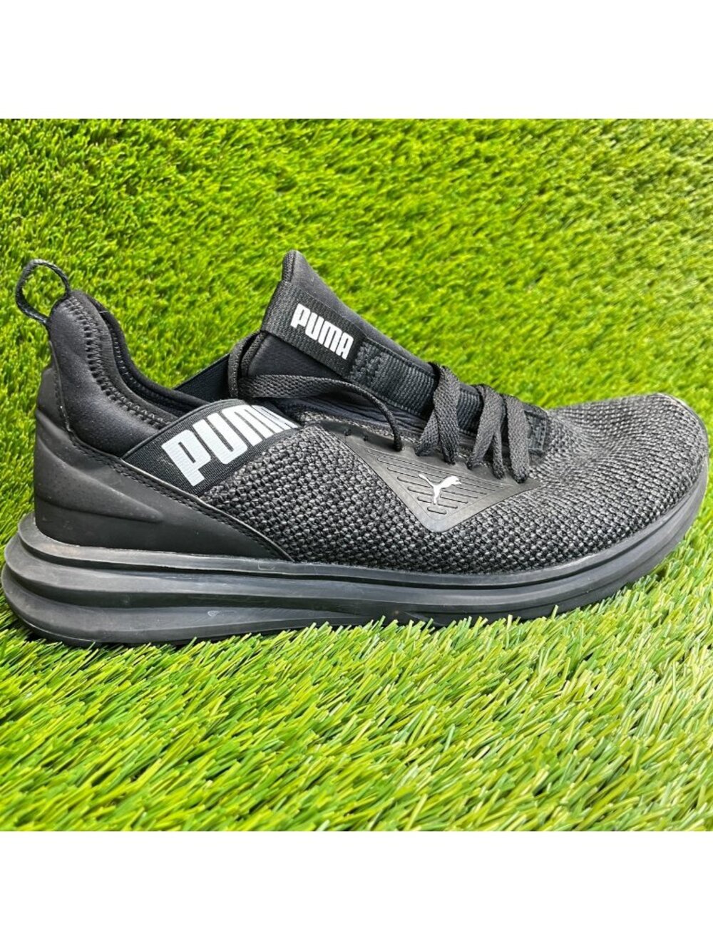 Puma Enzo Beta Woven Mens Size‎ 11 Black Athletic Running Walking Shoes Sneakers